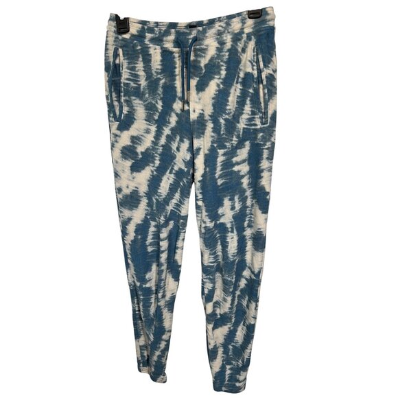 Patagonia Womens Tie-Dye Blue Fleece Jogger Pants Size S - Picture 1 of 10
